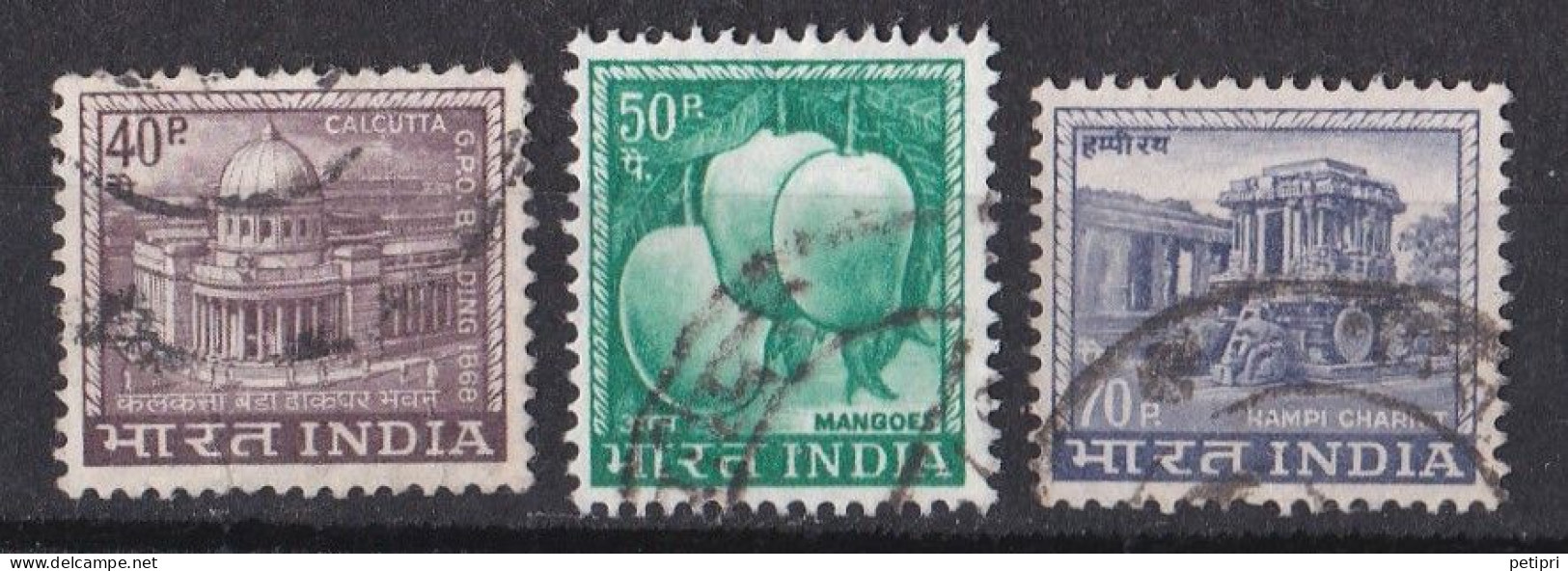 Inde  - 1960  1969 -   Y&T  N °  227   228  Et  230  Oblitéré - Usados