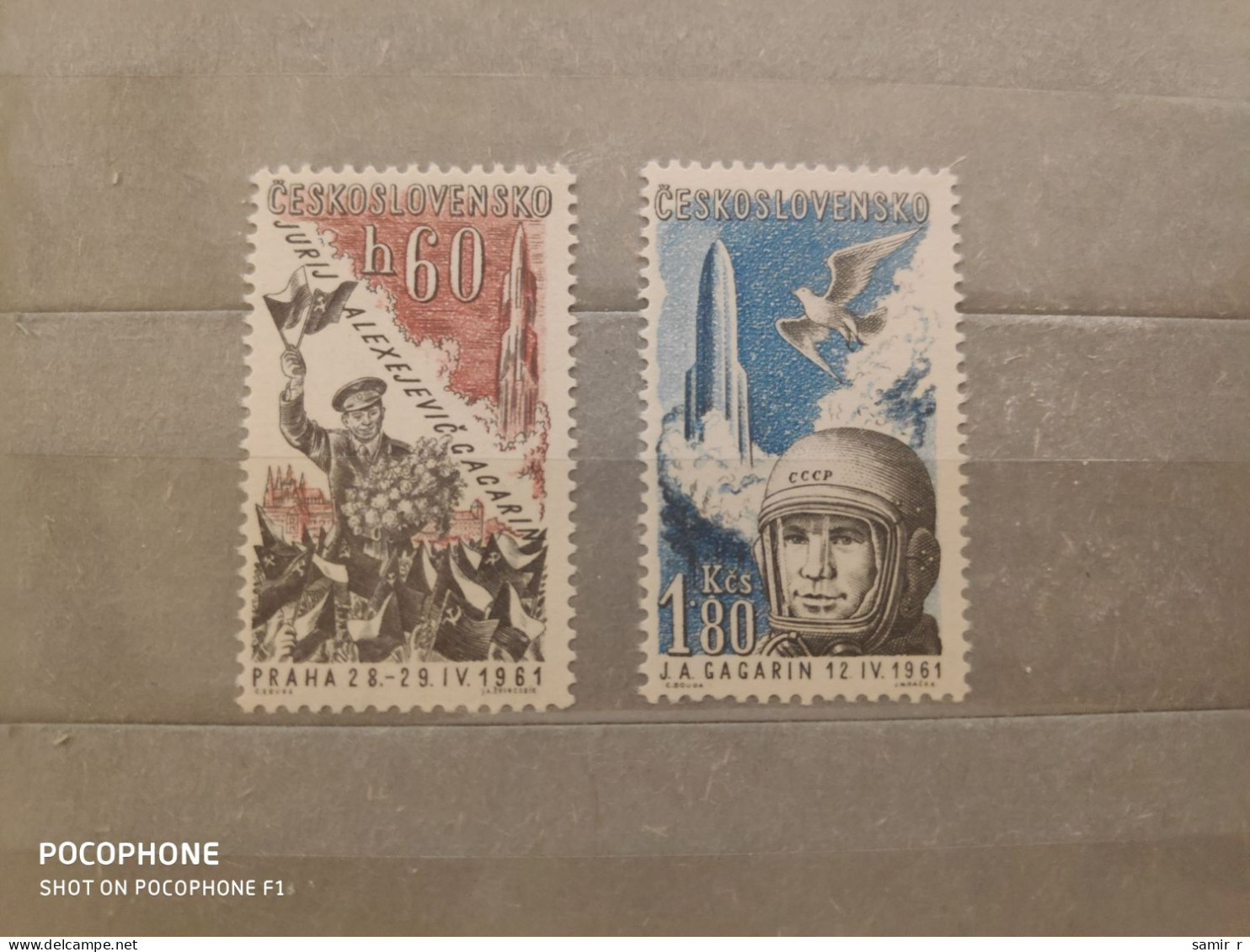 1961	Czechoslovakia	Space (F92) - Unused Stamps