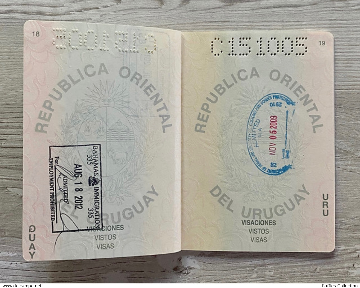 Uruguay passport passeport reisepass pasaporte passaporto