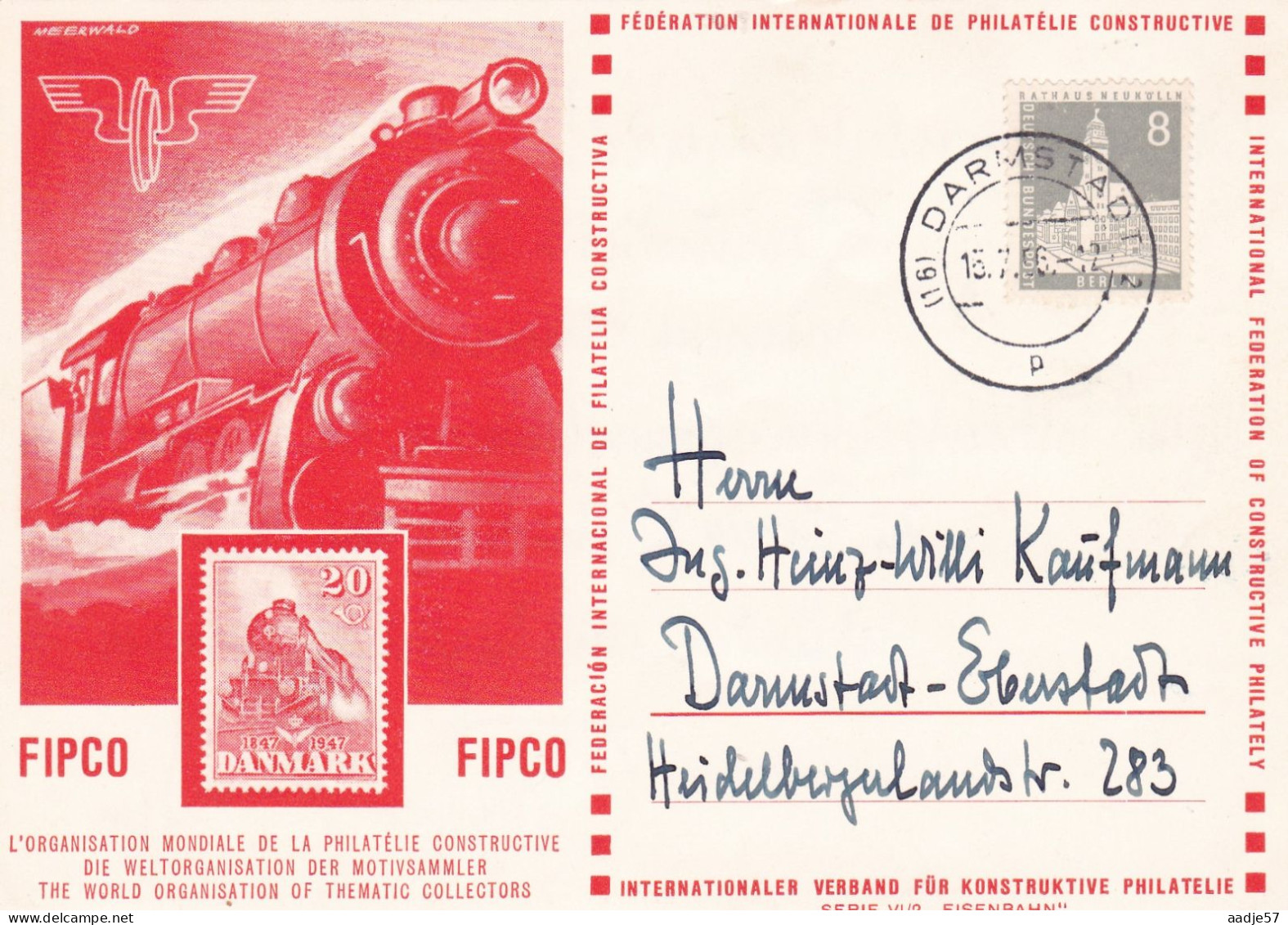 "BERLIN" FIPCO 1956 - Trains