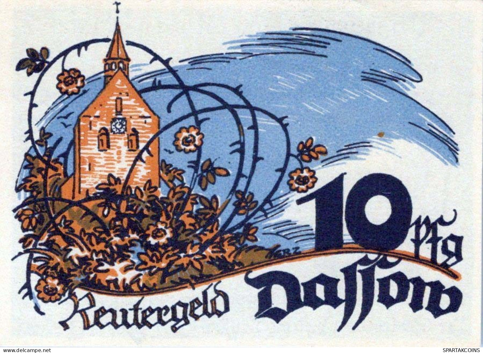 10 PFENNIG 1922 Stadt DASSOW Mecklenburg-Schwerin UNC DEUTSCHLAND Notgeld #PI998 - [11] Local Banknote Issues