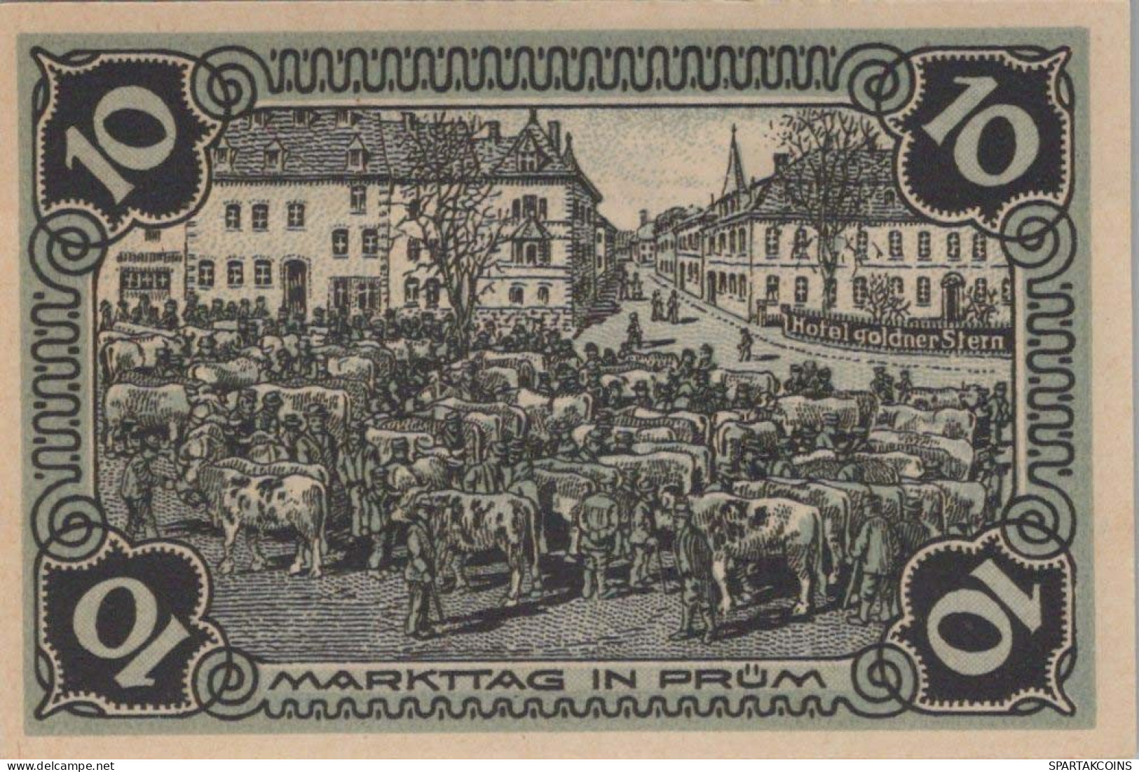 10 PFENNIG 1921 Stadt PRÜM Rhine UNC DEUTSCHLAND Notgeld Banknote #PB769 - [11] Local Banknote Issues