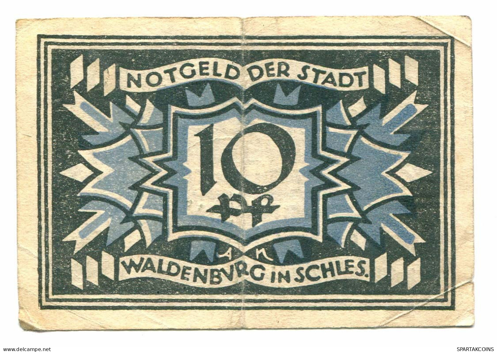 10 Pfennig 1920 WALDENBURG DEUTSCHLAND Notgeld Papiergeld Banknote #P10753 - Lokale Ausgaben