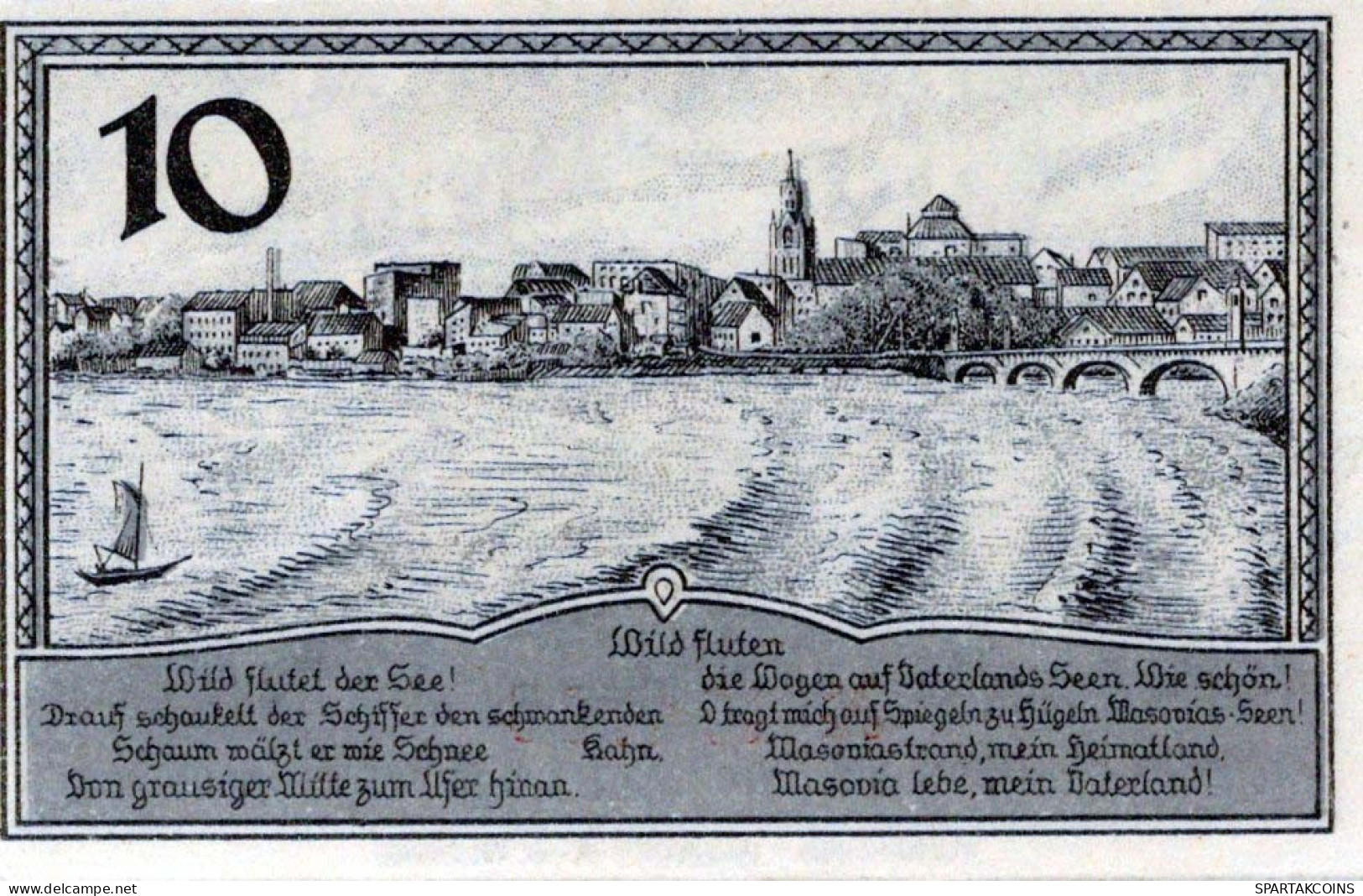 10 PFENNIG 1920 Stadt LYCK East PRUSSLAND UNC DEUTSCHLAND Notgeld Banknote #PC697 - Lokale Ausgaben