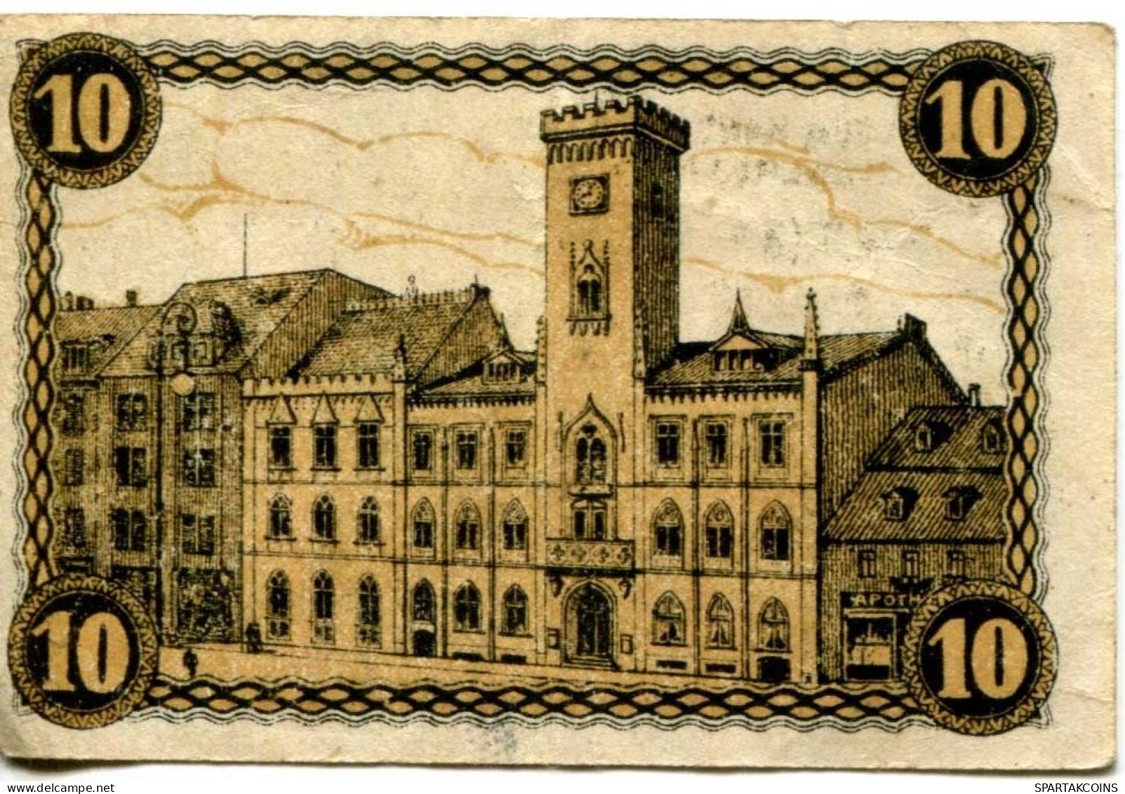10 PFENNIG 1920 Stadt GREIZ Reuss DEUTSCHLAND Notgeld Papiergeld Banknote #PL683 - [11] Emissions Locales