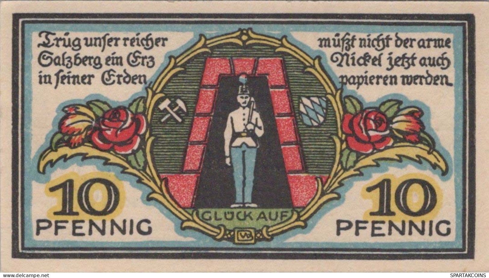 10 PFENNIG 1920 Stadt BERCHTESGADEN Bavaria UNC DEUTSCHLAND Notgeld #PH651 - [11] Lokale Uitgaven