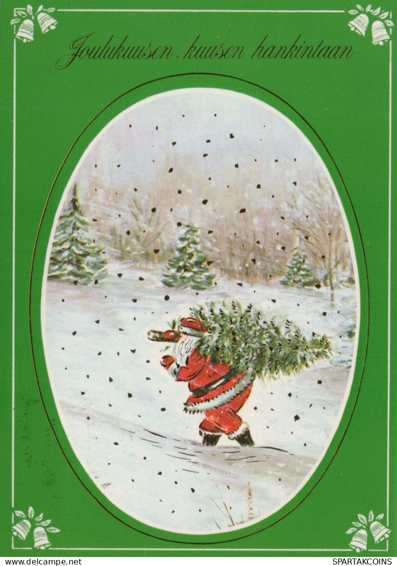 SANTA CLAUS Happy New Year Christmas Vintage Postcard CPSM #PAU606.GB - Santa Claus