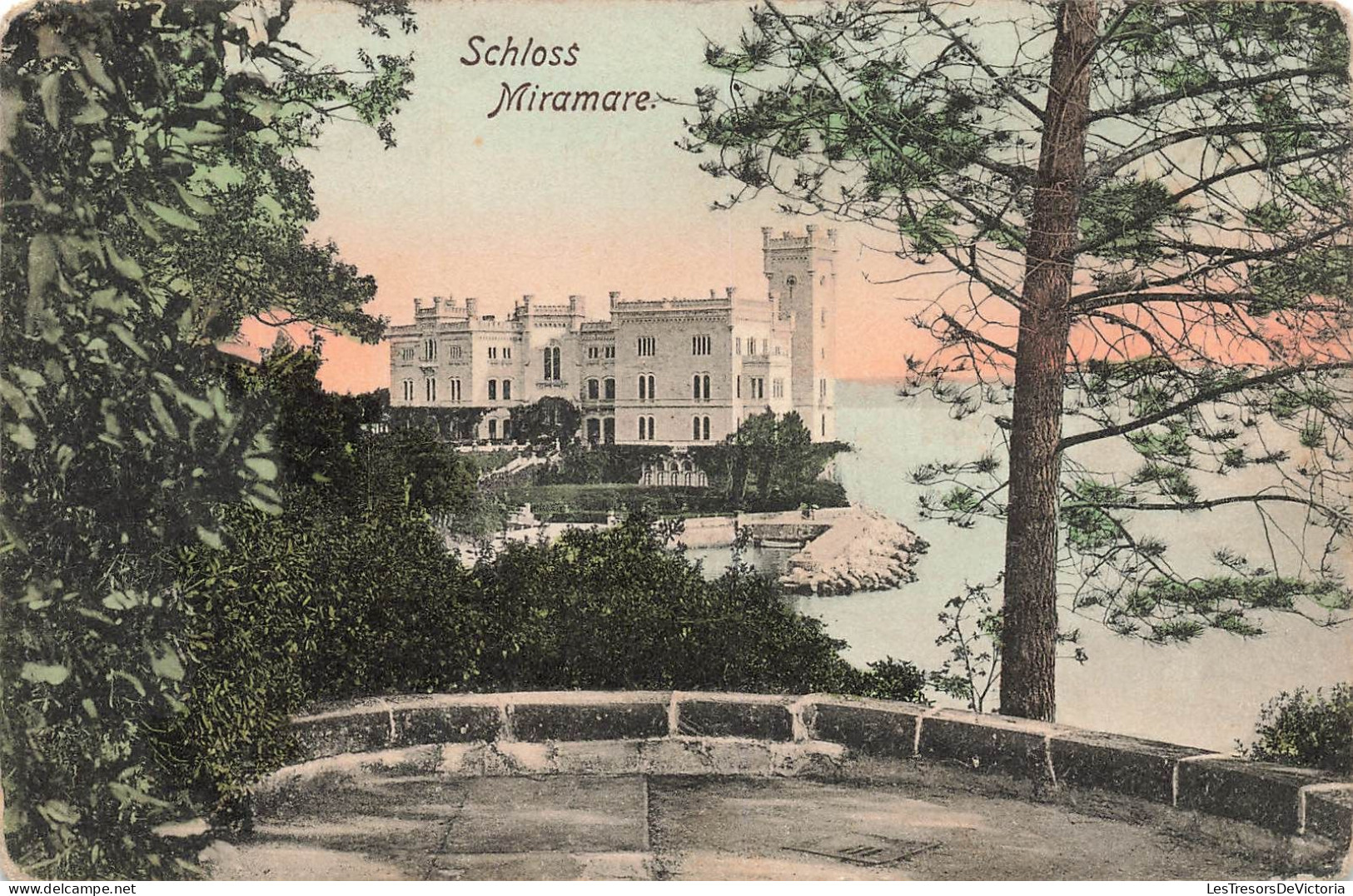 ITALIE - Trieste - Schloss Miramare - Colorisé - Carte Postale Ancienne - Trieste