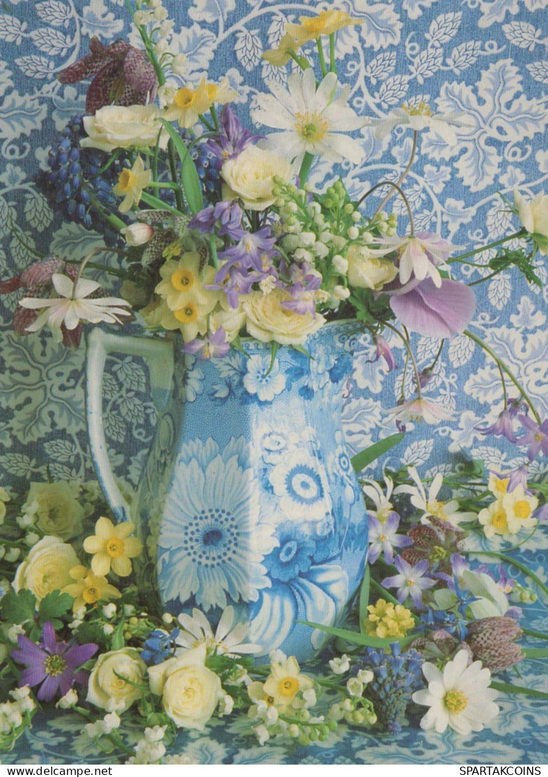 FLOWERS Vintage Postcard CPSM #PAS580.GB - Bloemen