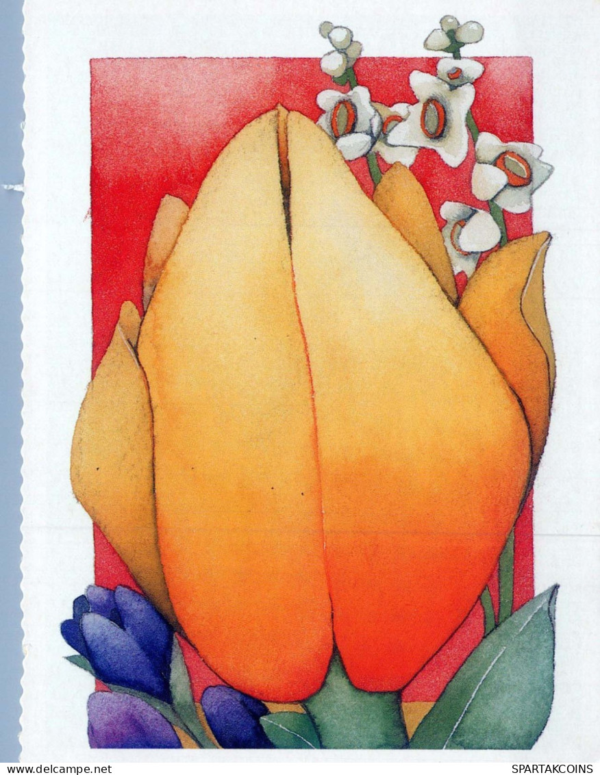 FLOWERS Vintage Postcard CPSM #PAR135.GB - Bloemen