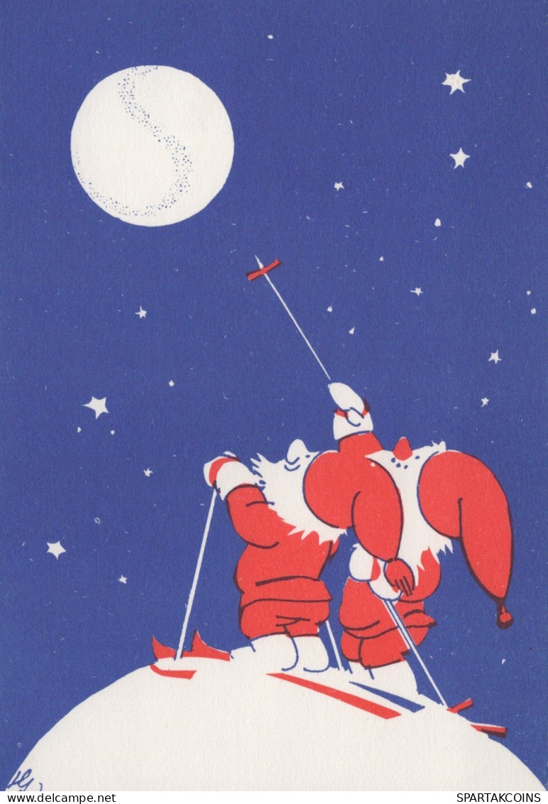 SANTA CLAUS CHRISTMAS Holidays Vintage Postcard CPSM #PAK080.GB - Santa Claus