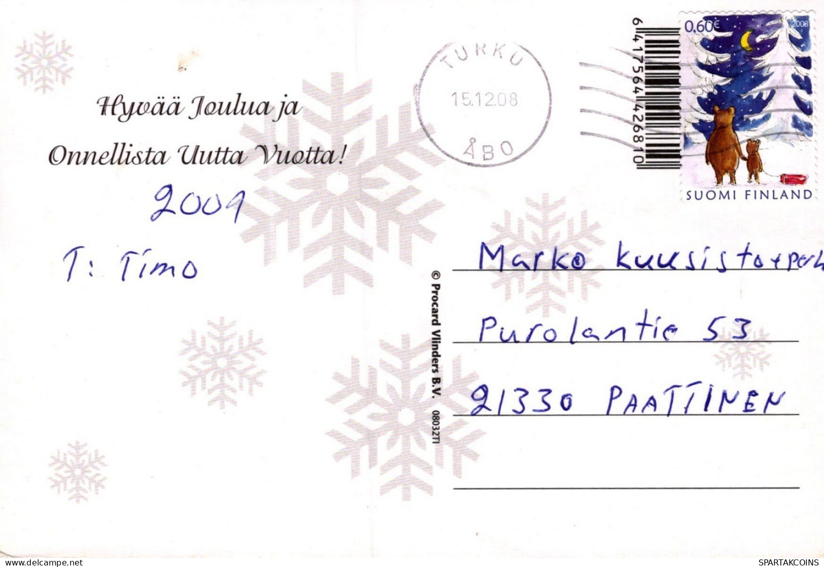 SANTA CLAUS CHRISTMAS Holidays Vintage Postcard CPSM #PAJ871.GB - Santa Claus
