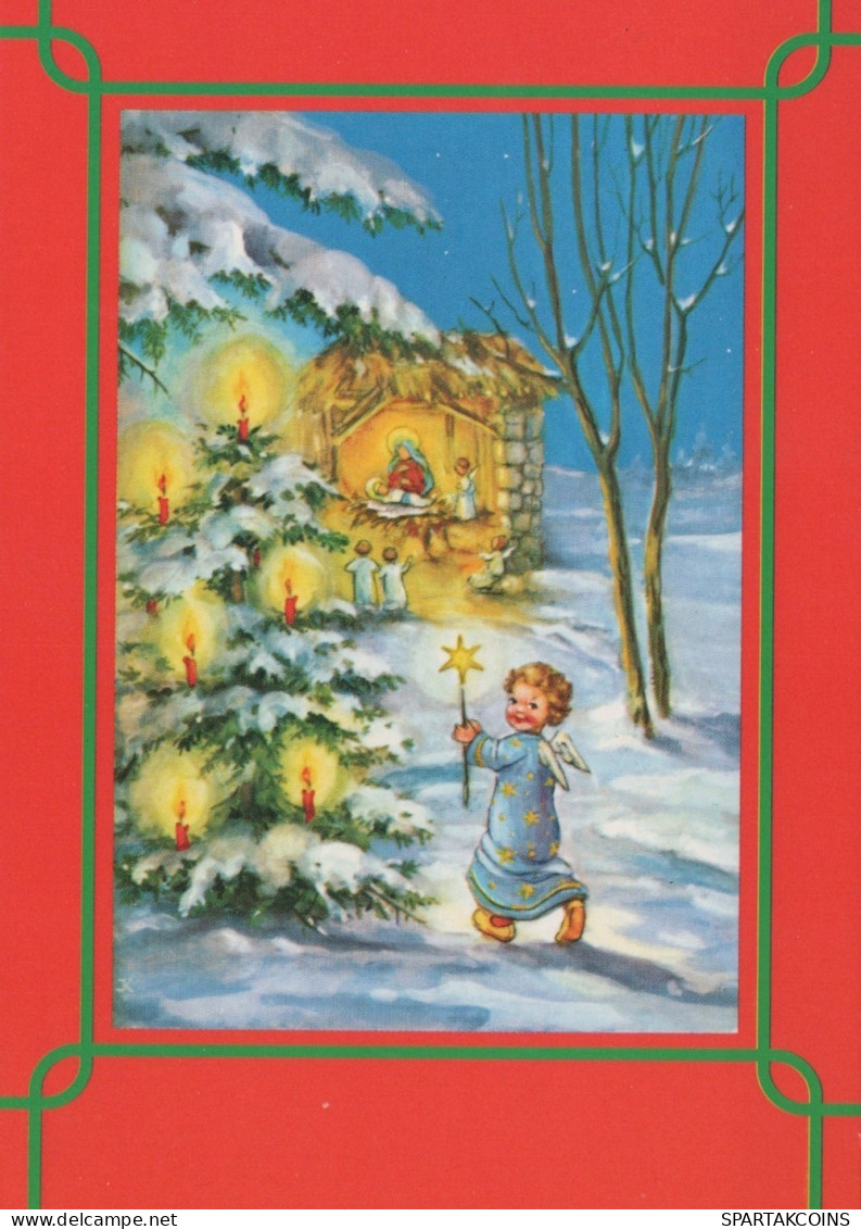 ANGEL CHRISTMAS Holidays Vintage Postcard CPSM #PAJ206.GB - Anges