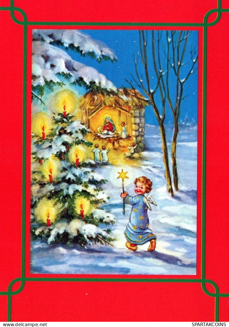 ANGEL CHRISTMAS Holidays Vintage Postcard CPSM #PAJ206.GB - Anges