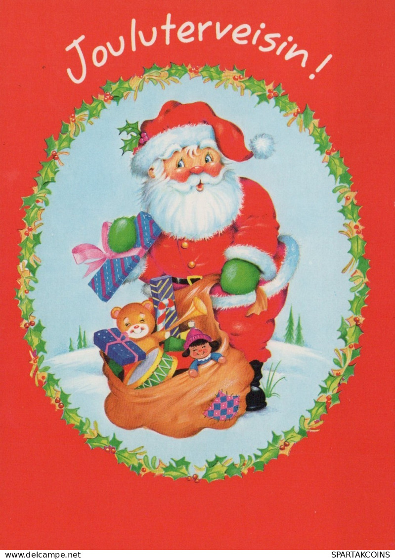 SANTA CLAUS CHRISTMAS Holidays Vintage Postcard CPSM #PAJ666.GB - Santa Claus