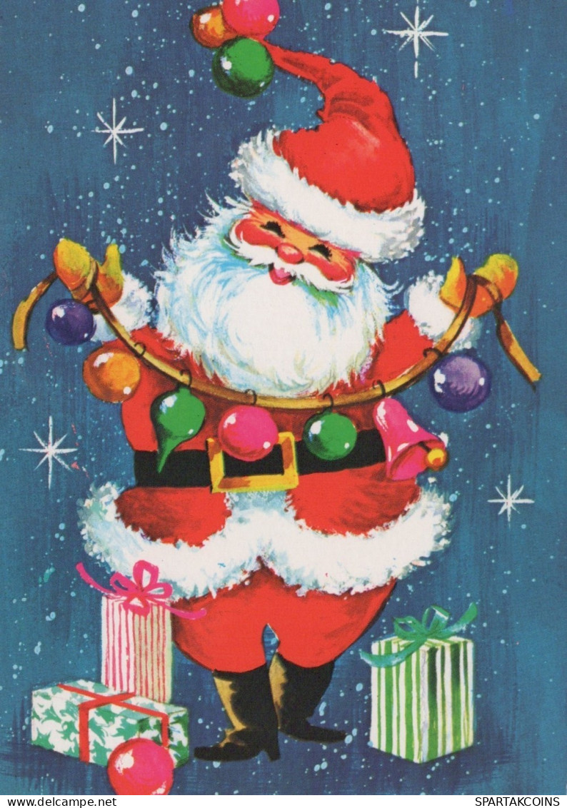 SANTA CLAUS CHRISTMAS Holidays Vintage Postcard CPSM #PAJ597.GB - Santa Claus