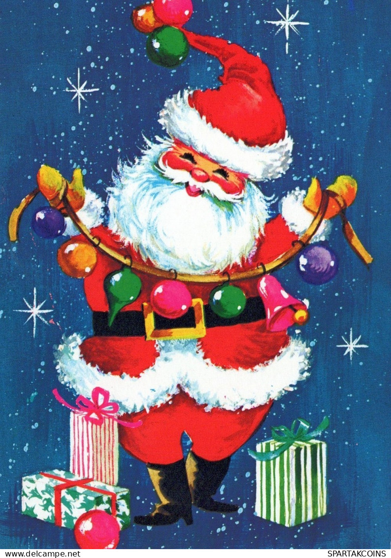 SANTA CLAUS CHRISTMAS Holidays Vintage Postcard CPSM #PAJ597.GB - Santa Claus