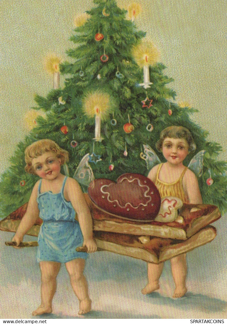 ANGEL CHRISTMAS Holidays Vintage Postcard CPSM #PAH879.GB - Angels