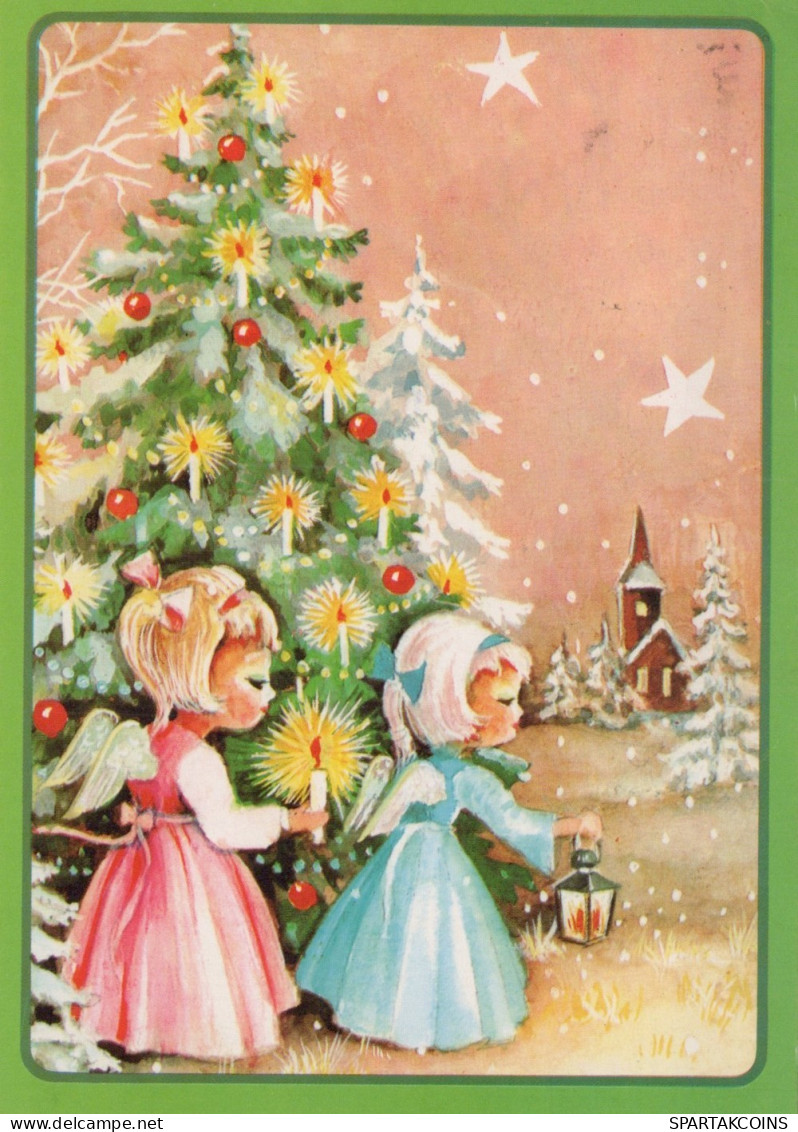ANGEL CHRISTMAS Holidays Vintage Postcard CPSM #PAH637.GB - Anges
