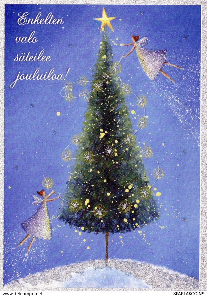 ANGEL CHRISTMAS Holidays Vintage Postcard CPSM #PAH455.GB - Anges