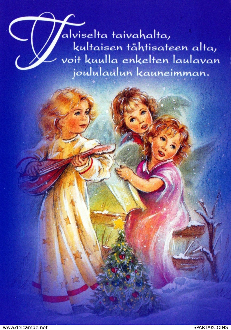 ANGEL CHRISTMAS Holidays Vintage Postcard CPSM #PAH258.GB - Anges