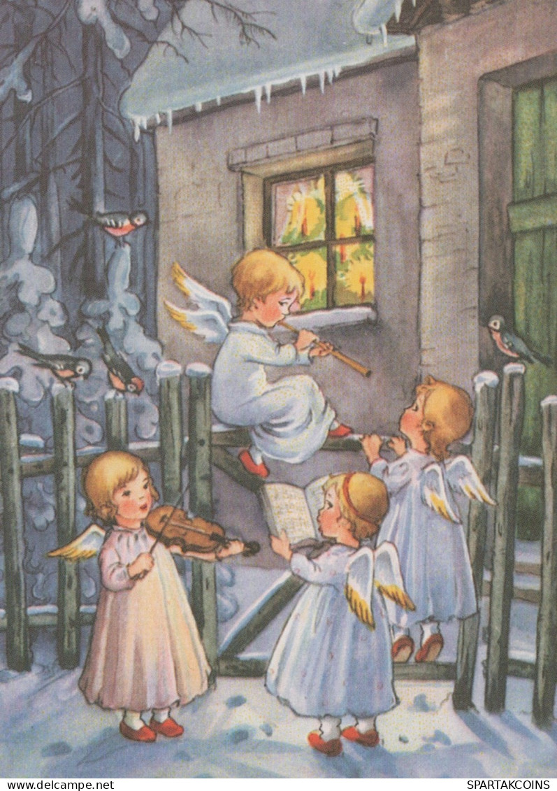 ANGEL CHRISTMAS Holidays Vintage Postcard CPSM #PAH194.GB - Angels