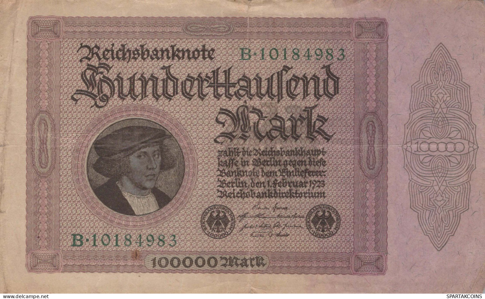 100000 MARK 1923 Stadt BERLIN DEUTSCHLAND Papiergeld Banknote #PL135 - [11] Lokale Uitgaven