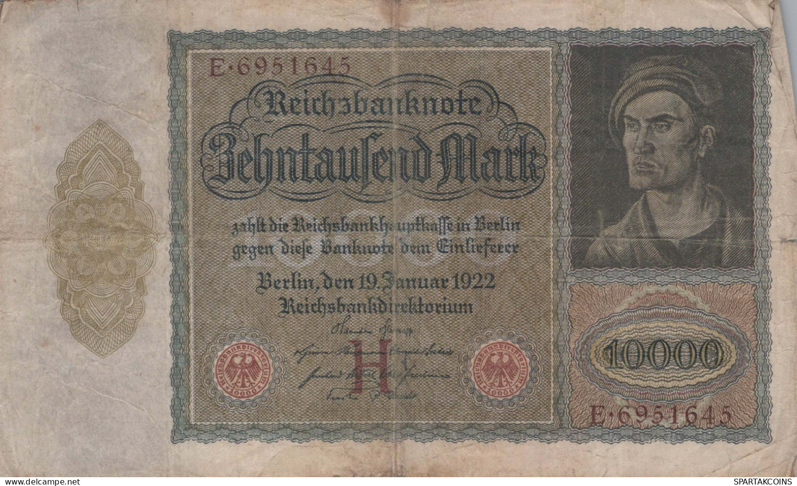 10000 MARK 1922 Stadt BERLIN DEUTSCHLAND Papiergeld Banknote #PL164 - [11] Emissioni Locali