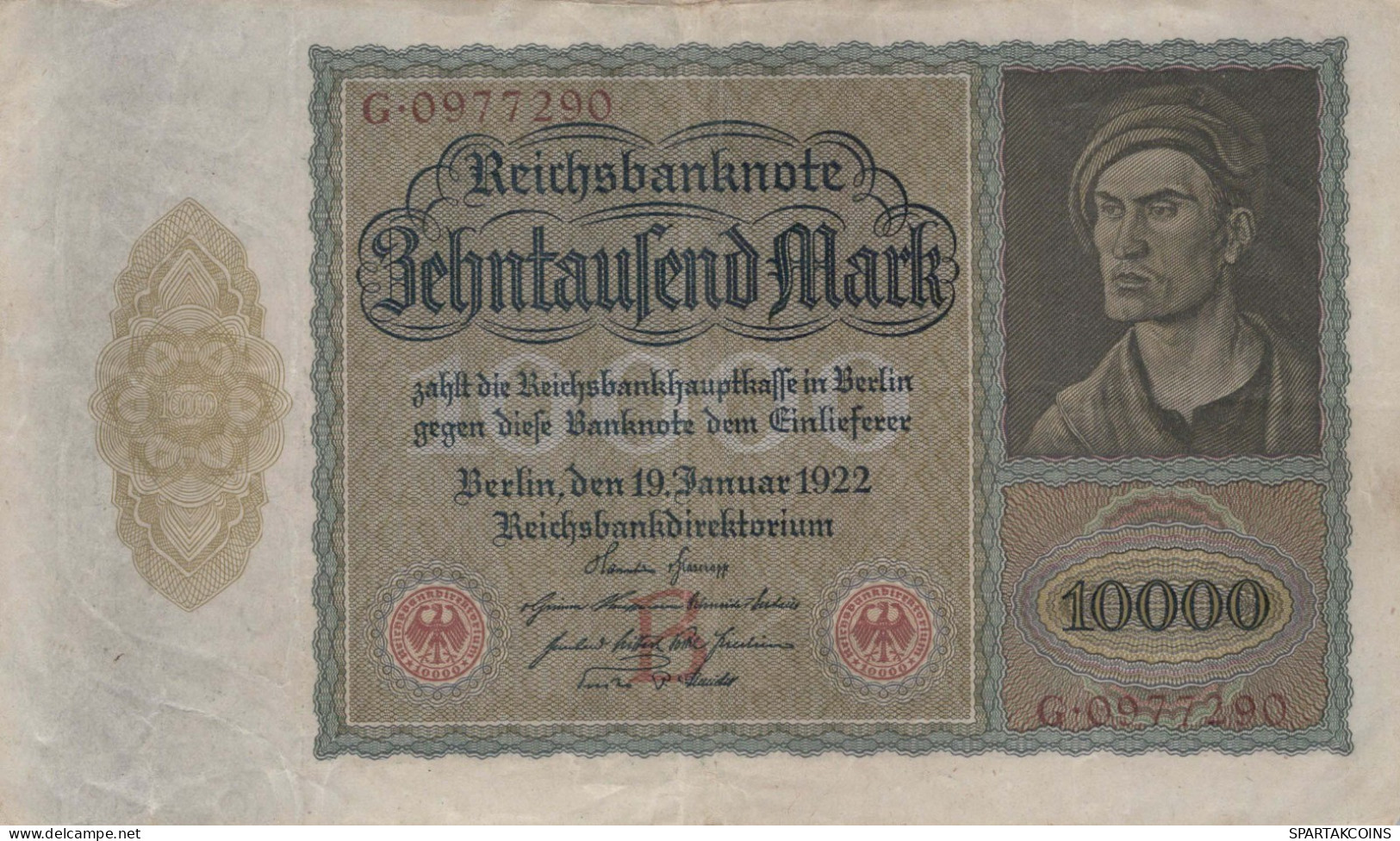 10000 MARK 1922 Stadt BERLIN DEUTSCHLAND Papiergeld Banknote #PL327 - [11] Local Banknote Issues