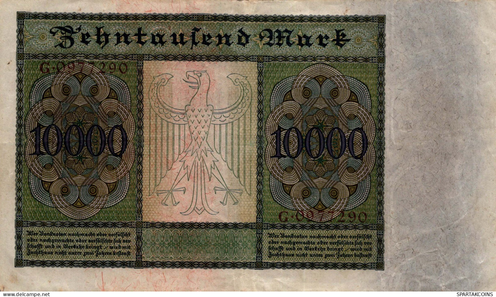 10000 MARK 1922 Stadt BERLIN DEUTSCHLAND Papiergeld Banknote #PL327 - [11] Local Banknote Issues