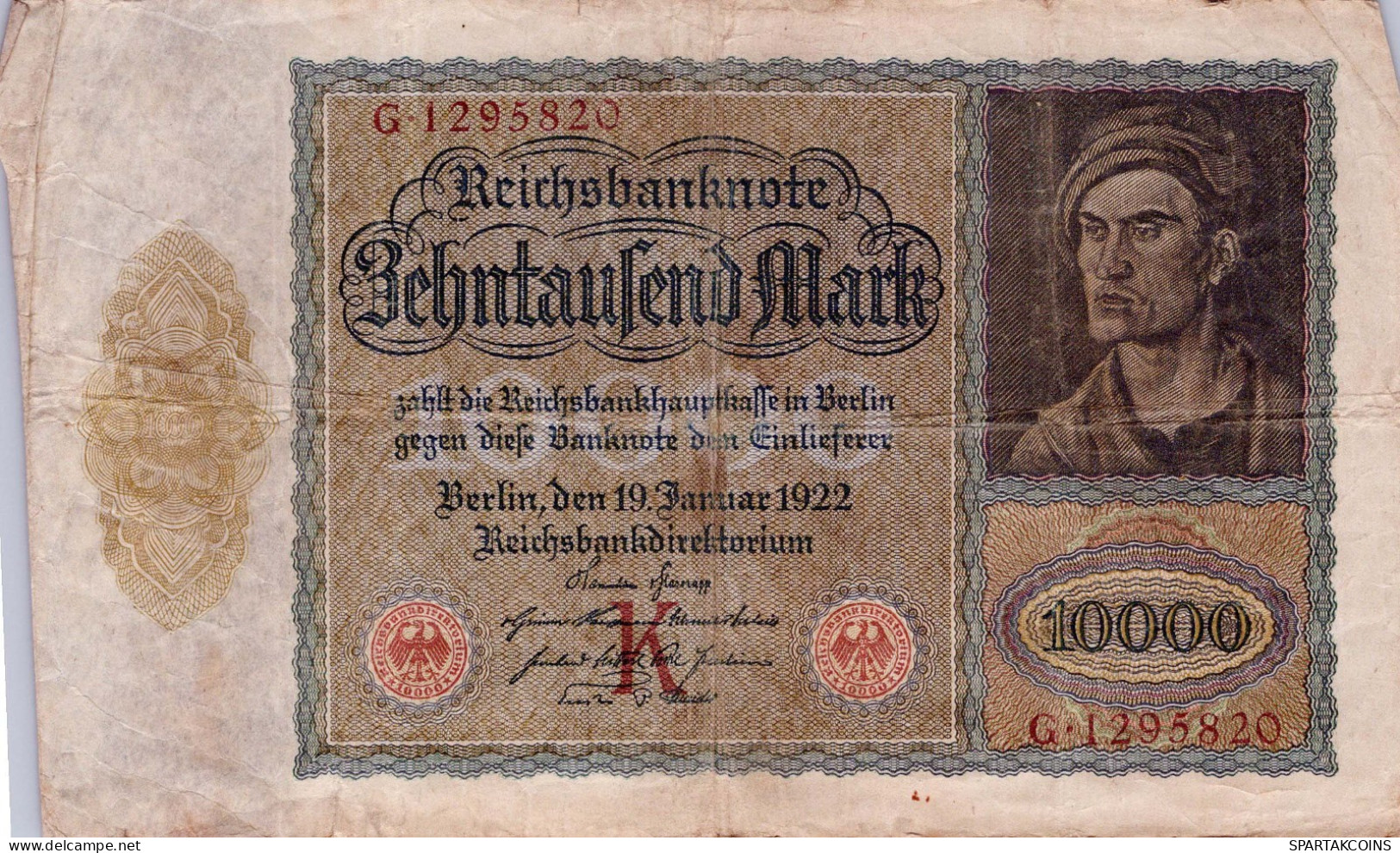 10000 MARK 1922 Stadt BERLIN DEUTSCHLAND Papiergeld Banknote #PL162 - [11] Lokale Uitgaven