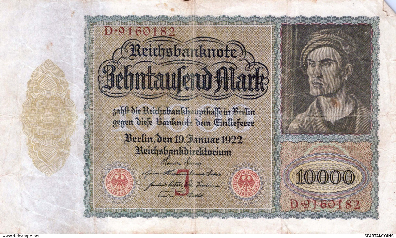 10000 MARK 1922 Stadt BERLIN DEUTSCHLAND Papiergeld Banknote #PL165 - [11] Lokale Uitgaven