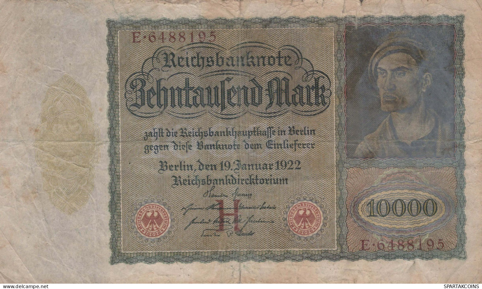 10000 MARK 1922 Stadt BERLIN DEUTSCHLAND Papiergeld Banknote #PL163 - [11] Local Banknote Issues