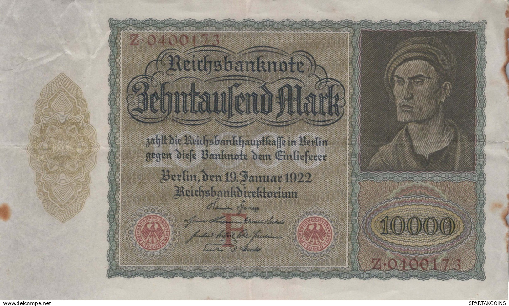 10000 MARK 1922 Stadt BERLIN DEUTSCHLAND Papiergeld Banknote #PL158 - [11] Emisiones Locales