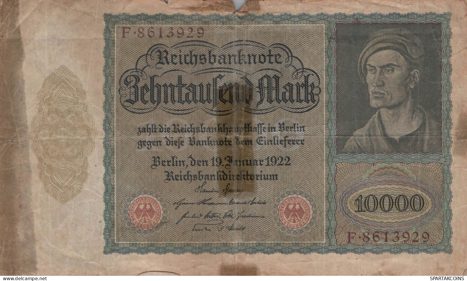 10000 MARK 1922 Stadt BERLIN DEUTSCHLAND Papiergeld Banknote #PL157 - [11] Emisiones Locales