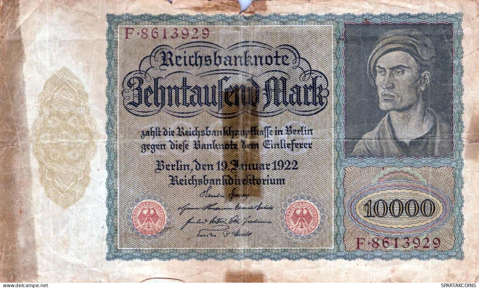10000 MARK 1922 Stadt BERLIN DEUTSCHLAND Papiergeld Banknote #PL157 - [11] Local Banknote Issues