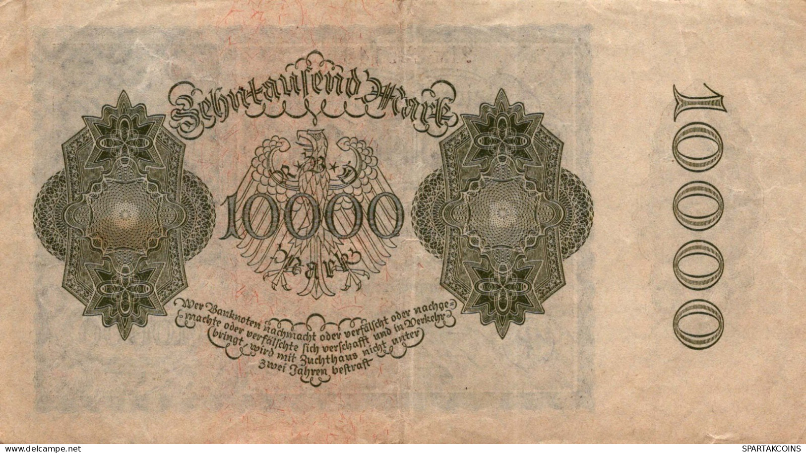 10000 MARK 1922 Stadt BERLIN DEUTSCHLAND Papiergeld Banknote #PL128 - [11] Local Banknote Issues