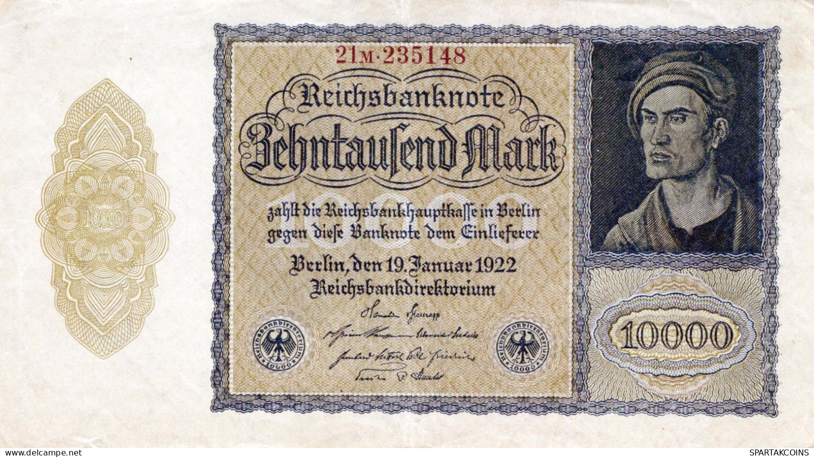 10000 MARK 1922 Stadt BERLIN DEUTSCHLAND Papiergeld Banknote #PL128 - [11] Emisiones Locales