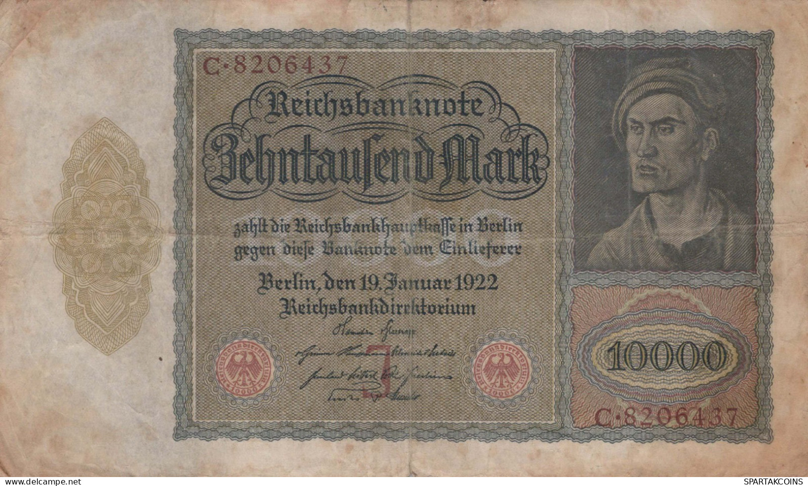 10000 MARK 1922 Stadt BERLIN DEUTSCHLAND Papiergeld Banknote #PL155 - [11] Emisiones Locales