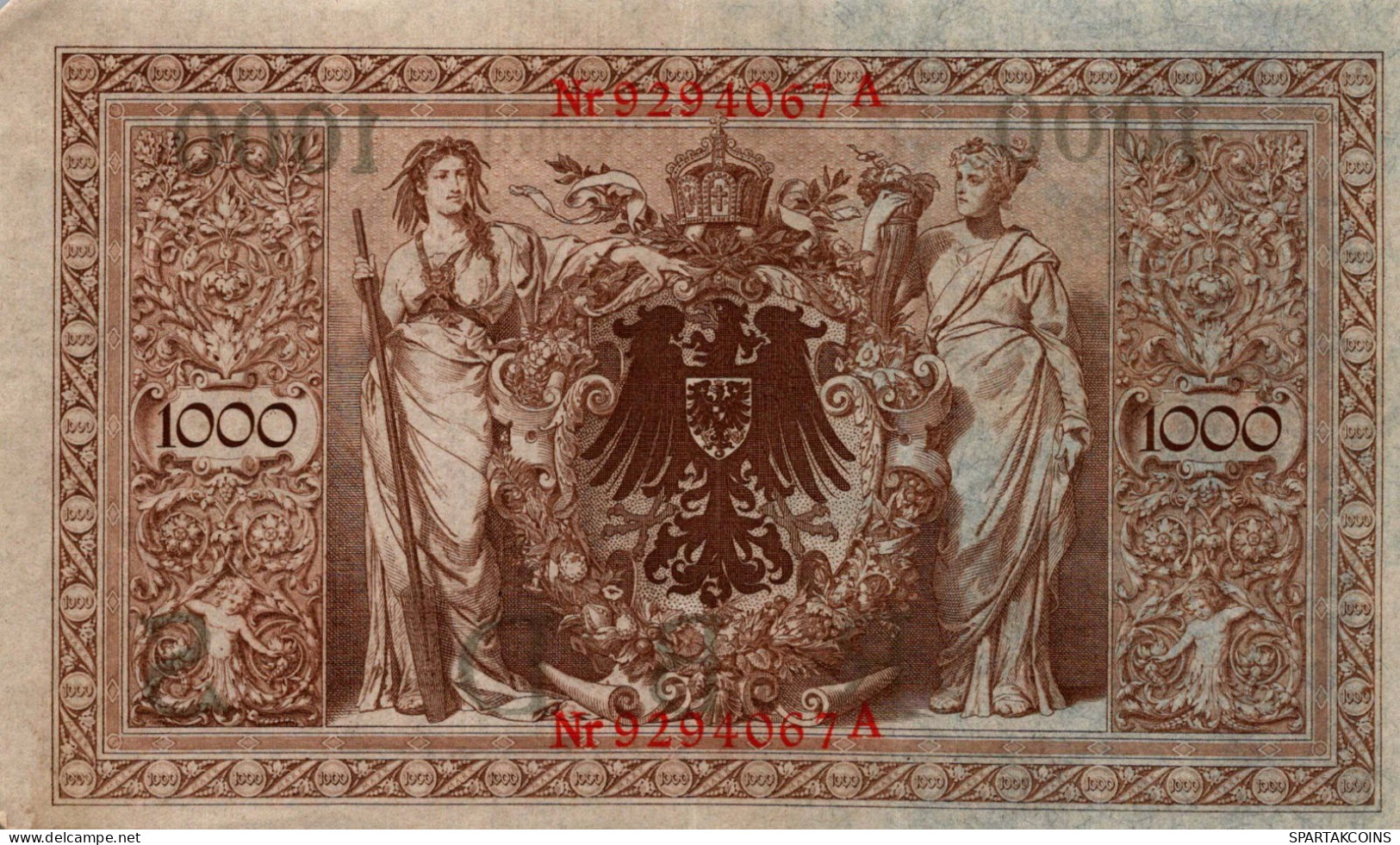 1000 MARK 1910 DEUTSCHLAND Papiergeld Banknote #PL367 - [11] Local Banknote Issues