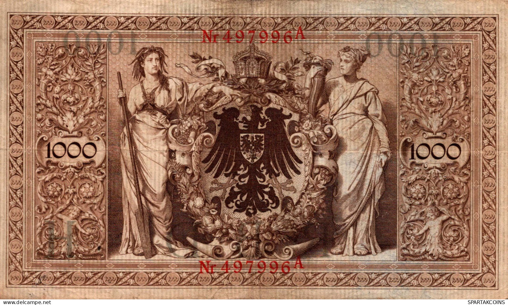 1000 MARK 1910 DEUTSCHLAND Papiergeld Banknote #PL368 - [11] Local Banknote Issues