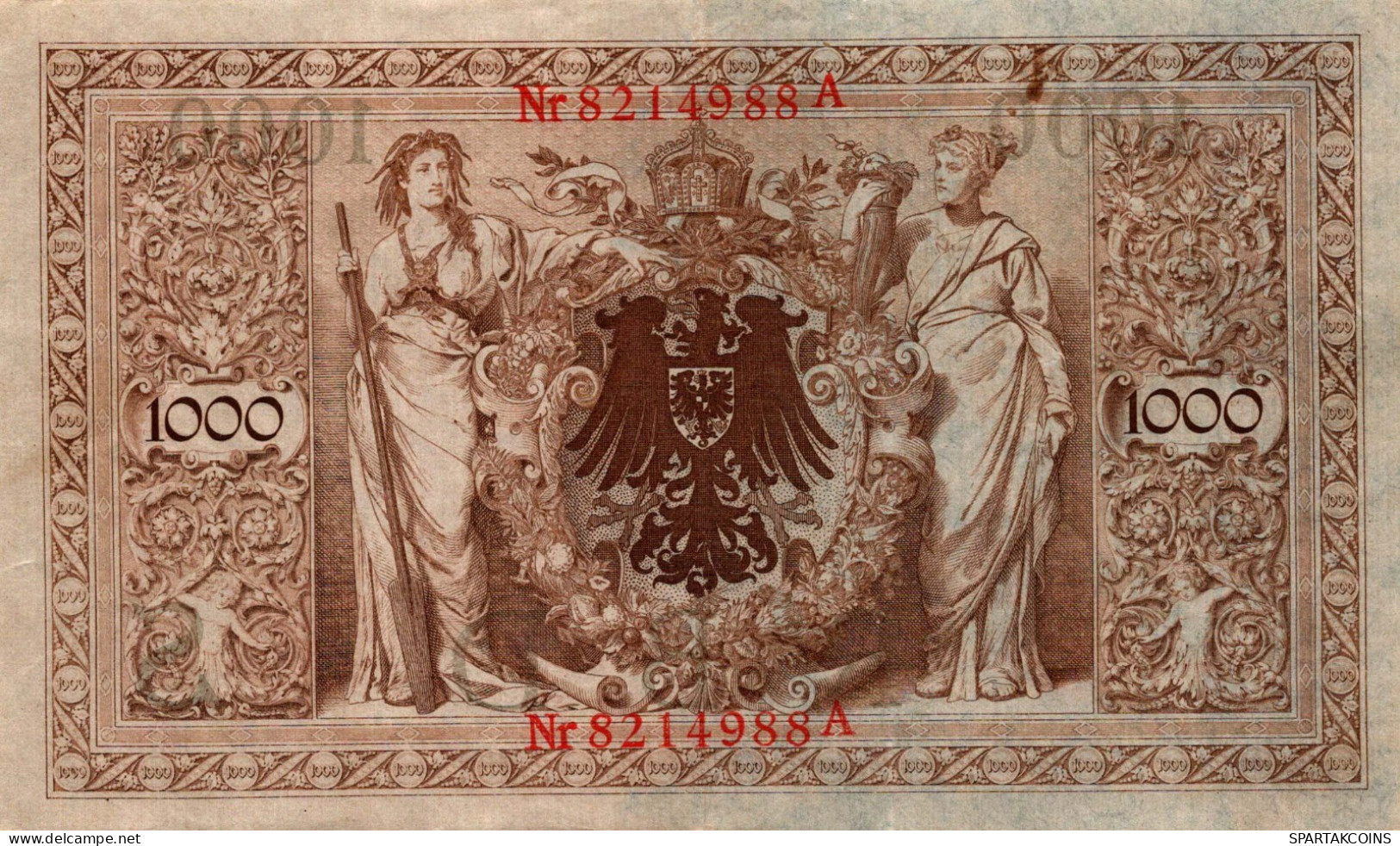 1000 MARK 1910 DEUTSCHLAND Papiergeld Banknote #PL361 - Lokale Ausgaben