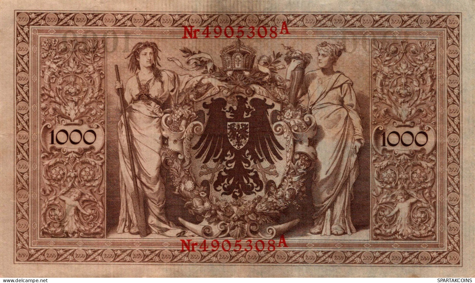 1000 MARK 1910 DEUTSCHLAND Papiergeld Banknote #PL362 - [11] Local Banknote Issues