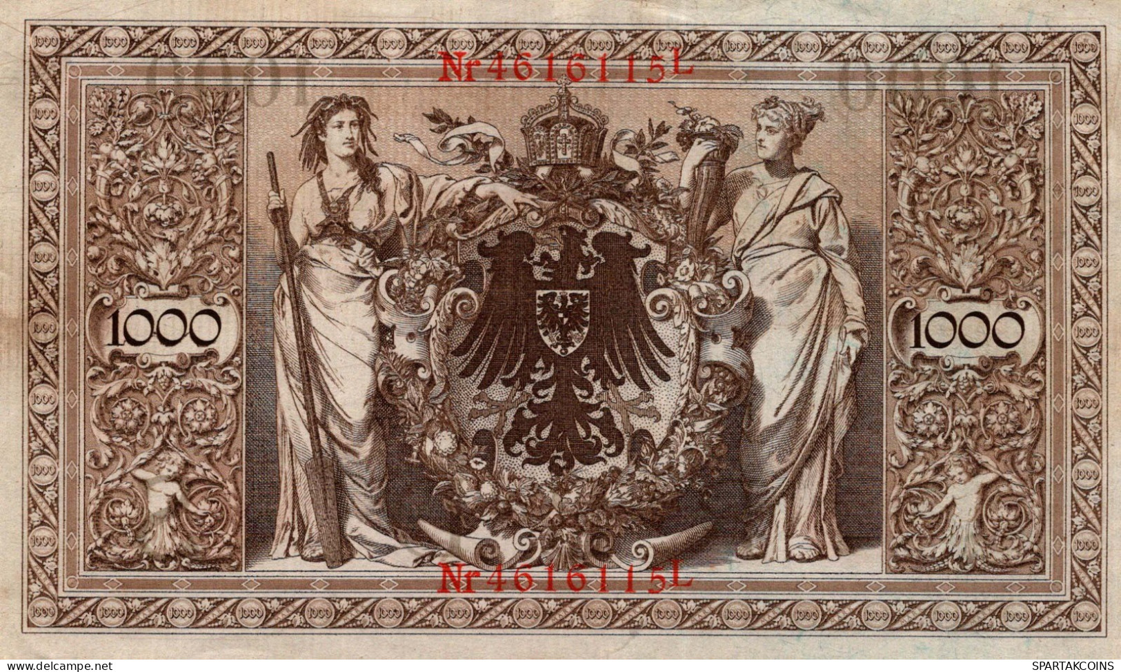 1000 MARK 1910 DEUTSCHLAND Papiergeld Banknote #PL347 - [11] Local Banknote Issues