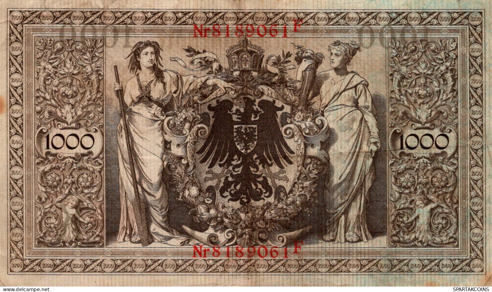 1000 MARK 1910 DEUTSCHLAND Papiergeld Banknote #PL303 - [11] Local Banknote Issues