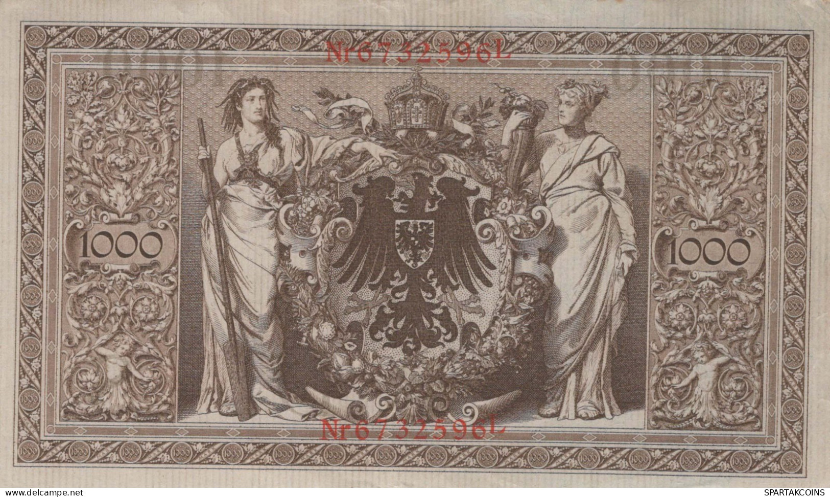 1000 MARK 1910 DEUTSCHLAND Papiergeld Banknote #PL294 - Lokale Ausgaben