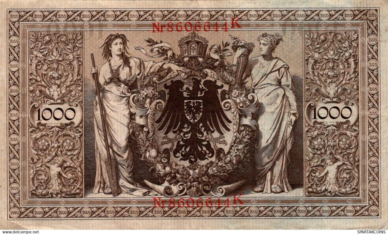 1000 MARK 1910 DEUTSCHLAND Papiergeld Banknote #PL293 - [11] Local Banknote Issues
