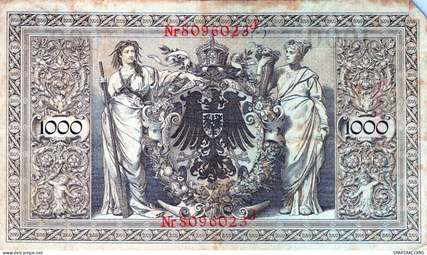 1000 MARK 1910 DEUTSCHLAND Papiergeld Banknote #PL302 - [11] Local Banknote Issues