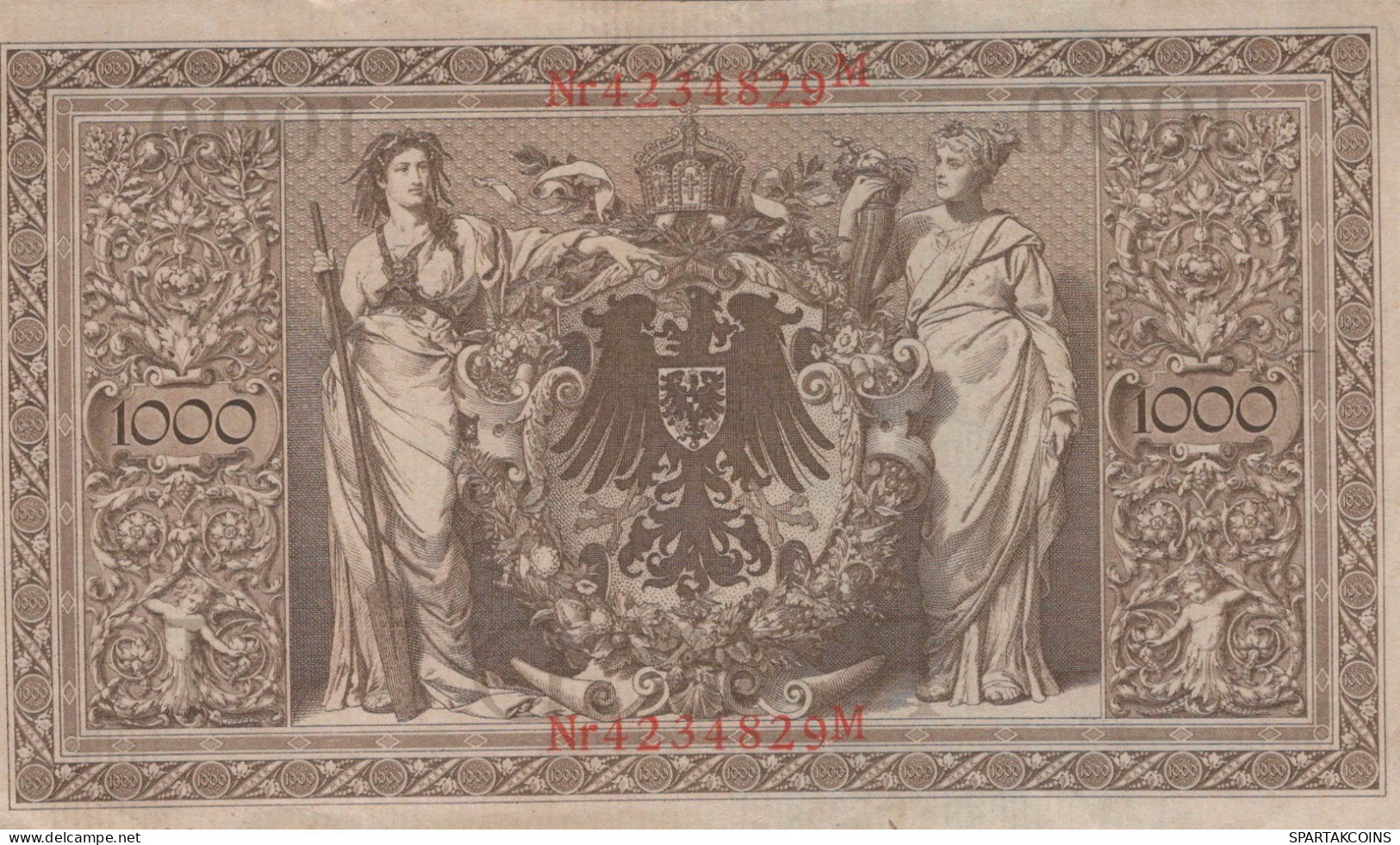 1000 MARK 1910 DEUTSCHLAND Papiergeld Banknote #PL292 - [11] Lokale Uitgaven