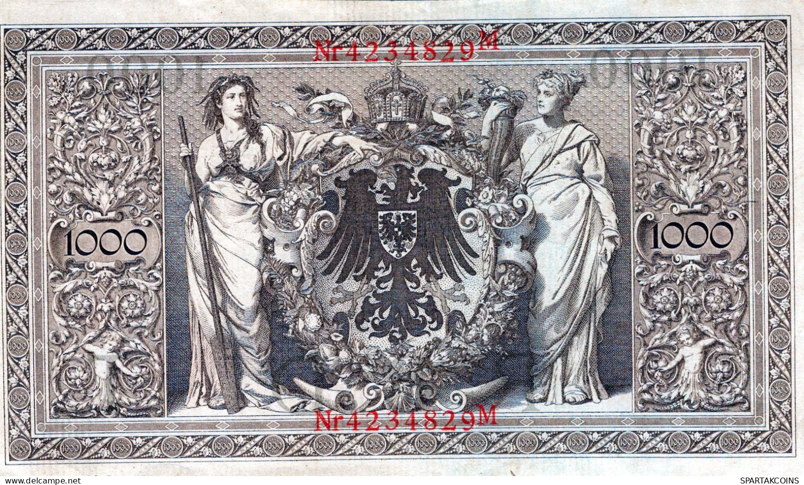1000 MARK 1910 DEUTSCHLAND Papiergeld Banknote #PL292 - [11] Local Banknote Issues